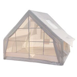 WETS Inflatable Tent for Camping, 1-6 Person Blow-up Air Tent, Easy Setup Waterproof Windproof Cabin Tent, 4 Seasons Family Glamping Tent House _Clearance Camping Tent