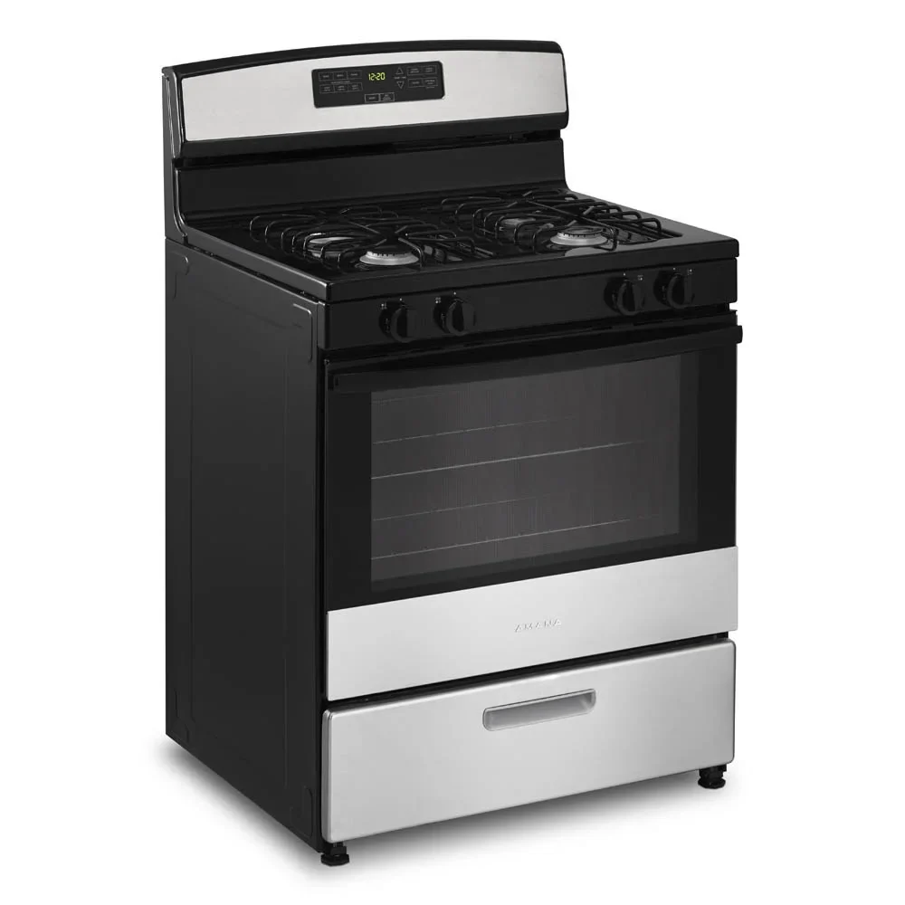 Brand New Amana? AGR6303MMS: 30-inch Gas Range in Stainless Steel.