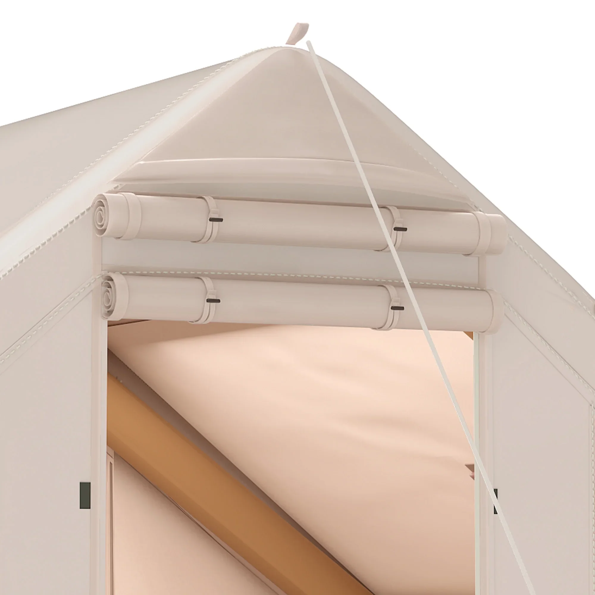 Dextrus Inflatable Camping Tent with Pump, Glamping Tents, Easy Setup 4 Season Waterproof Windproof Outdoor Blow Up Tent, Suitable for 2-6 people