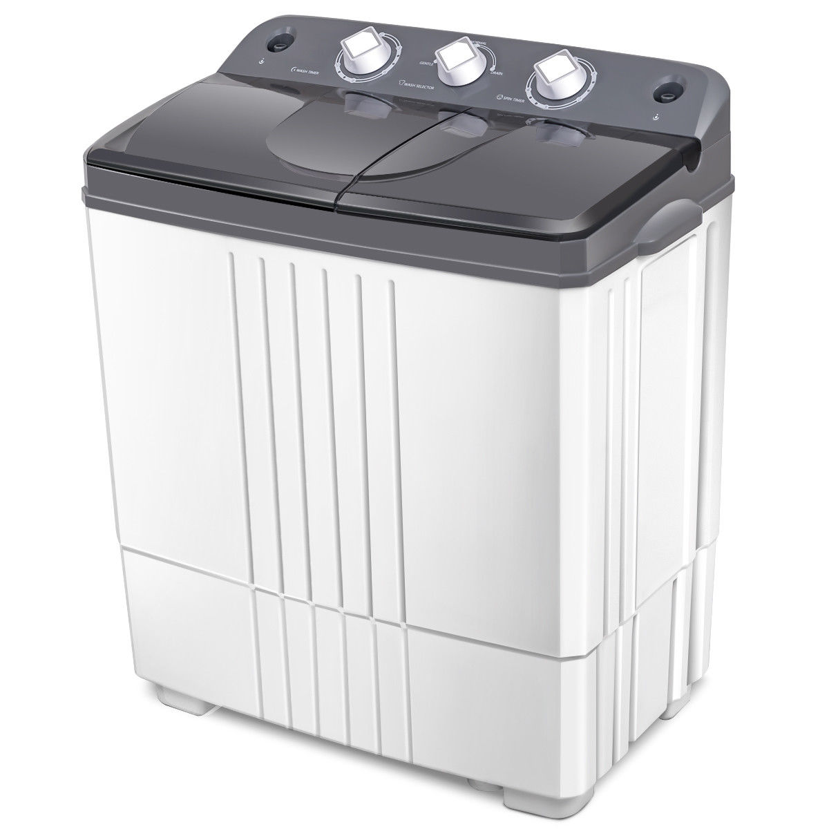 Costway 4.5KG Portable Mini Washing Machine Compact Twin Tub Washer Spain Spinner