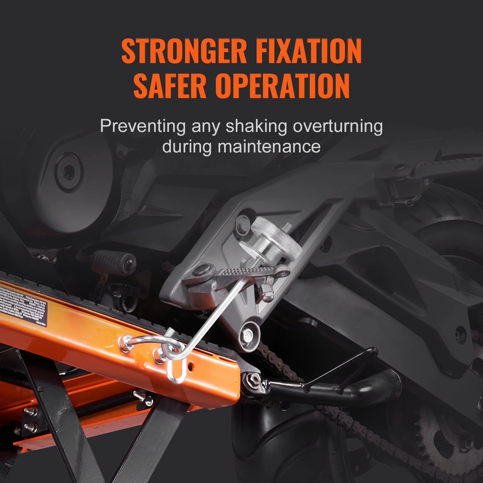 VEVOR Hydraulic Motorcycle Lift Table, 350 lbs Capacity Motorcycle Scissor Jack Lift with Wide Deck, J-hooks, 4 Wheels, Hydraulic Foot-Operated Jack Stand for ATV Dirt Bikes