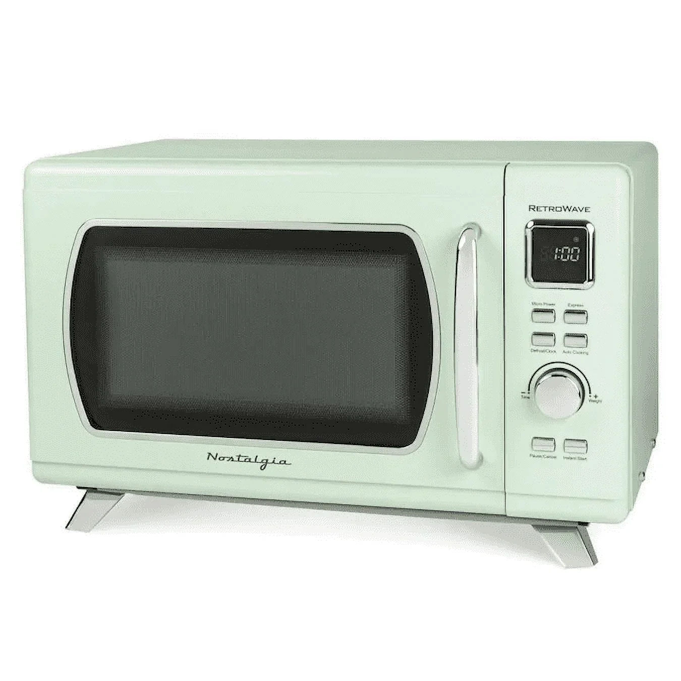 Nostalgia Mid-Century Retro 0.9 Cu. Ft. 900-Watt Microwave Oven, Black