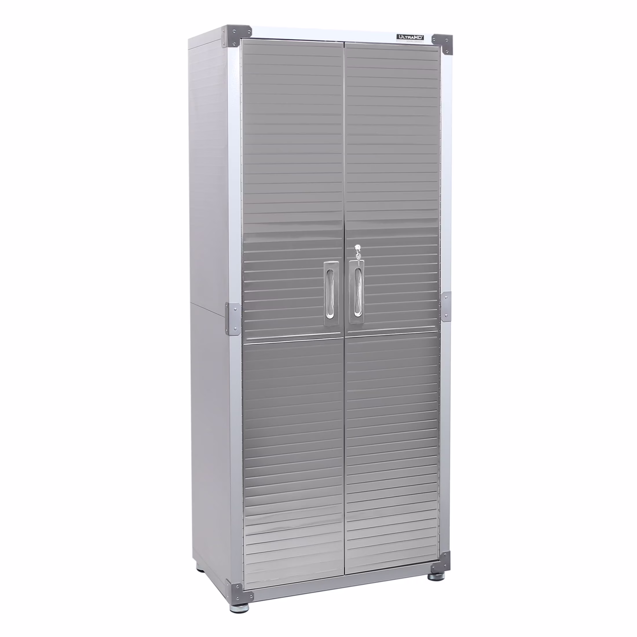 Seville Classics UltraHD? Steel Body Lockable Storage Cabinet Organizer Locker Shelving Unit, Graphite, 30" W x 18" D x 72" H