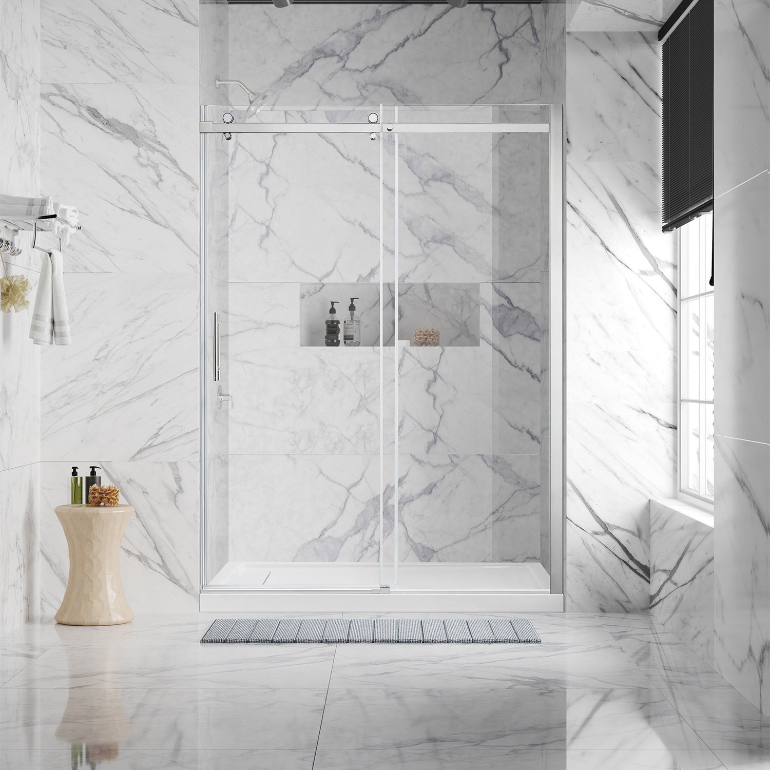 OVE Decors Elias 60 in Alcove Shower Kit